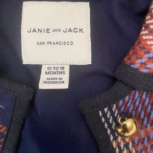 Janie and jack plaid poncho